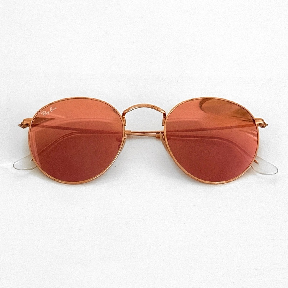 Ray-Ban Pink Round Flash Reflective Sunglasses